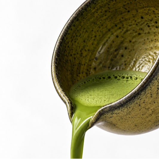 Molten Green Chawan (Ceramic Bowl)