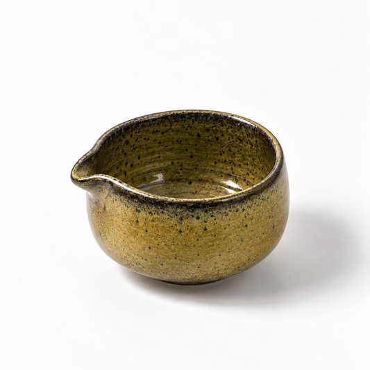 Molten Green Chawan (Ceramic Bowl)